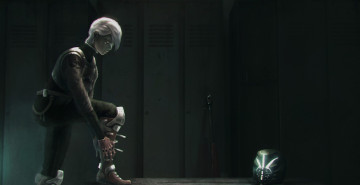 Картинка фэнтези девушки оружие броня шлем девушка раздевалка шкафчик