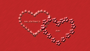 Картинка праздничные день+святого+валентина +сердечки +любовь цветочки фон