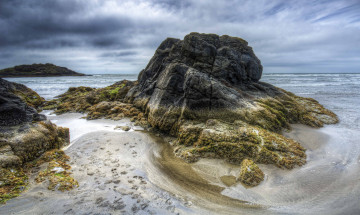 Картинка природа побережье волны скала океан