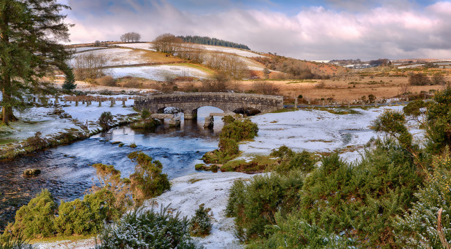 Обои картинки фото природа, реки, озера, мост, река