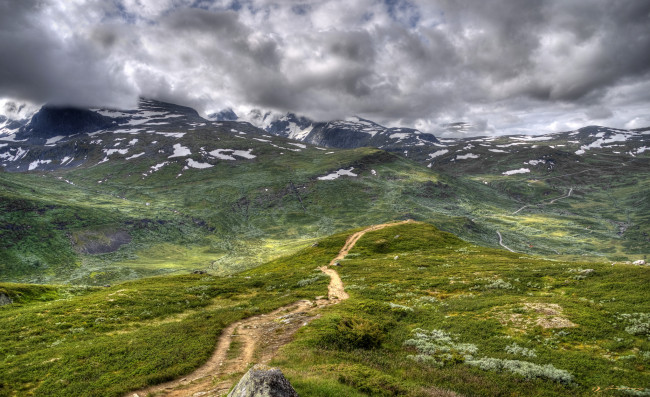 Обои картинки фото природа, горы, трава, равнина