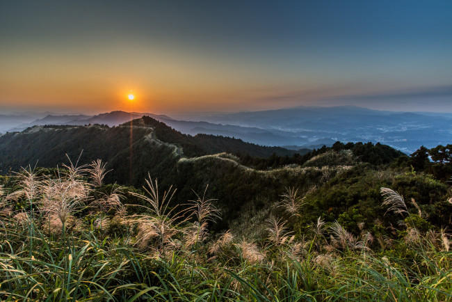 Обои картинки фото природа, восходы, закаты, заря, солнце