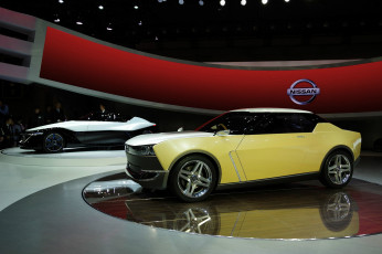 Картинка 2013+nissan+idx+freeflow+concept автомобили выставки+и+уличные+фото автомобиль жёлтый concept 2013 nissan idx freeflow выставка