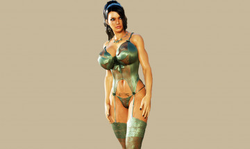 Картинка 3д+графика люди+ people взгляд фон девушка тату бельё