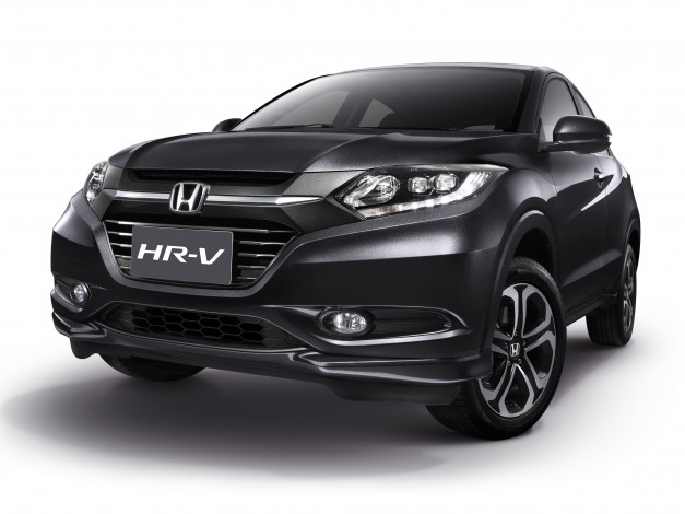 Обои картинки фото автомобили, honda, темный, 2014г, th-spec, hr-v