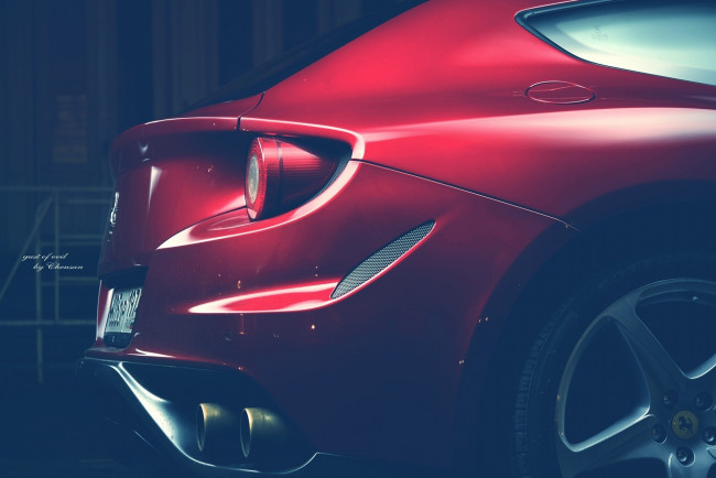 Обои картинки фото автомобили, фрагменты автомобиля, гараж, красный, феррари