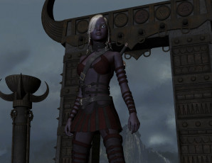 Картинка 3д+графика амазонки+ amazon фон девушка взгляд