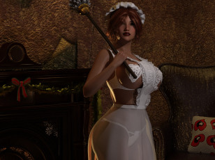 Картинка 3д+графика люди+ people девушка взгляд фон