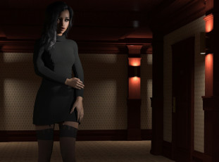 Картинка 3д+графика люди+ people фон взгляд девушка