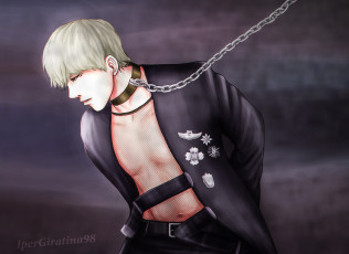 Картинка рисованное люди парень цепь