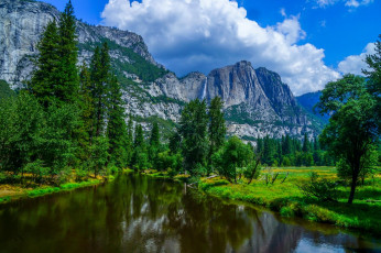 Картинка природа реки озера yosemite national park йосемитский национальный парк