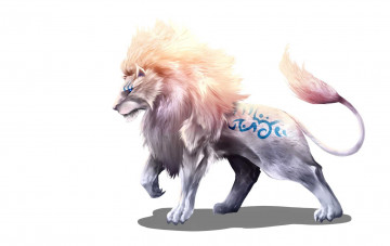 Картинка рисованное животные +сказочные +мифические лев