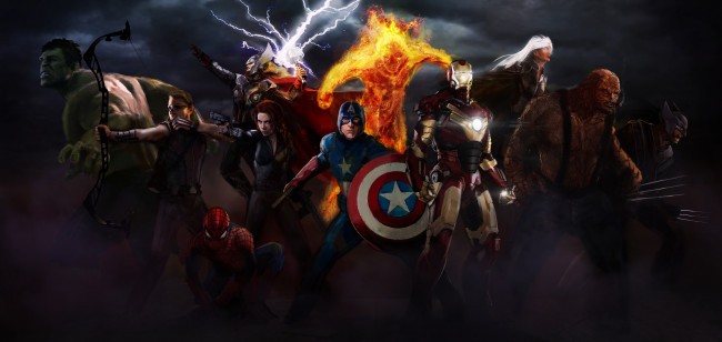 Обои картинки фото рисованное, кино, оружие, существо, мужчина, девушка