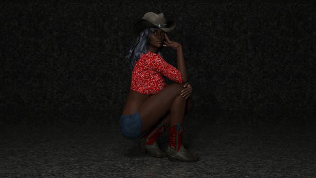 Обои картинки фото 3д графика, люди , people, девушка, взгляд, фон