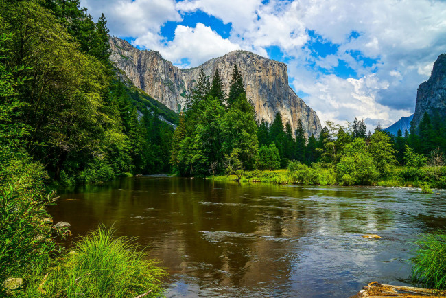 Обои картинки фото природа, реки, озера, yosemite, national, park, йосемитский, национальный, парк