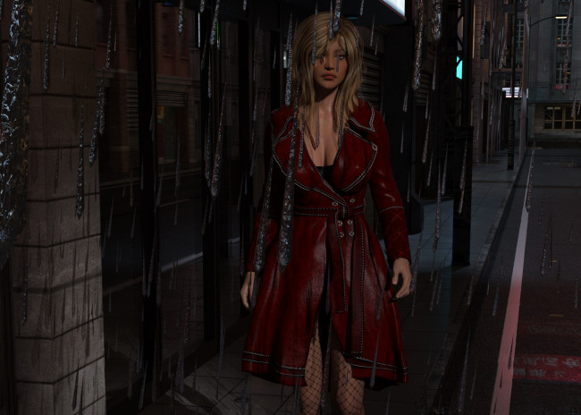 Обои картинки фото 3д графика, люди , people, взгляд, девушка, фон