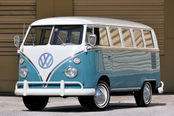 обоя volkswagen t1 deluxe bus 1963, автомобили, volkswagen, bus, t1, 1963, deluxe