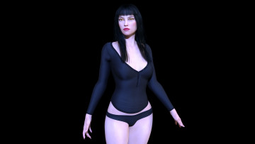 Картинка 3д+графика люди+ people фон девушка взгляд