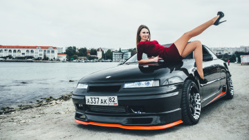 Картинка автомобили -авто+с+девушками opel calibra