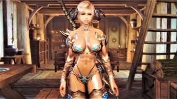 Картинка видео+игры the+elder+scrolls+v +skyrim skyrim девушки компаньонки игры