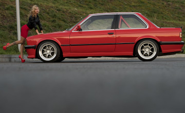 обоя автомобили, -авто с девушками, bmw