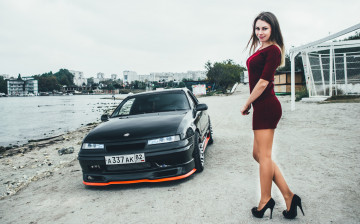 Картинка автомобили -авто+с+девушками opel calibra