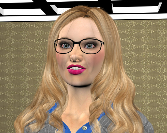 Обои картинки фото 3д графика, портрет , portraits, взгляд, девушка, фон