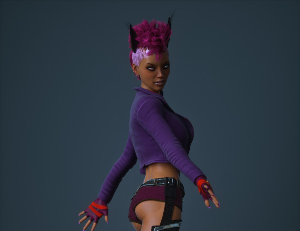 Обои картинки фото 3д графика, люди , people, девушка, взгляд, фон