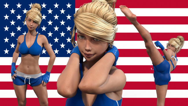 Обои картинки фото 3д графика, спорт , sport, девушка, взгляд, фон