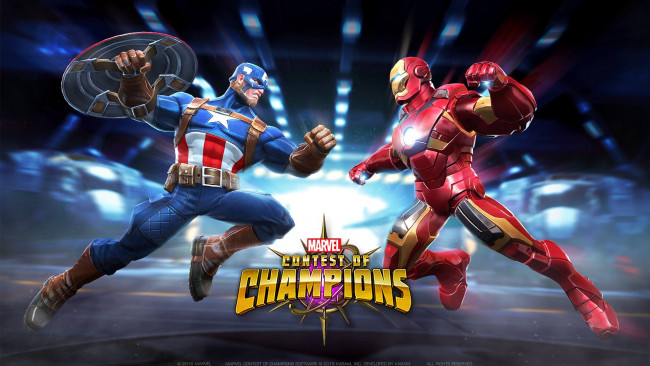 Обои картинки фото marvel,  contest of champions, видео игры, contest, of, champions, action, файтинг