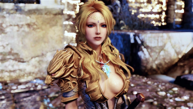 Обои картинки фото видео игры, the elder scrolls v,  skyrim, компаньонки, девушки, skyrim, диана, игры