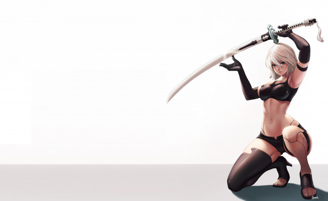 Обои картинки фото видео игры, nier,  automata, automata, арт, игра