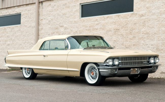 Обои картинки фото cadillac sixty two convertible 1962, автомобили, cadillac, 1962, sixty, two, convertible