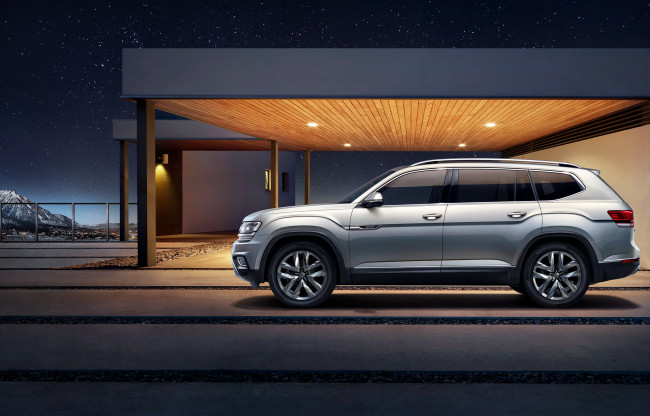 Обои картинки фото volkswagen teramont china 2017, автомобили, volkswagen, 2017, china, teramont