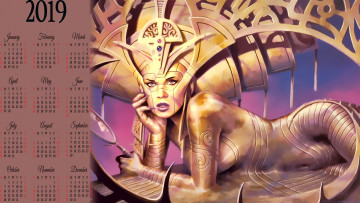 Картинка календари фэнтези девушка