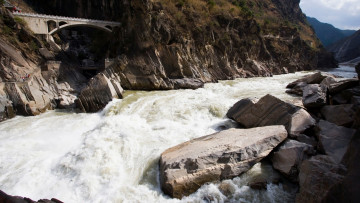 Картинка природа реки озера мост река