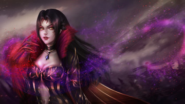 обоя видео игры, metin 2, взгляд, фон, девушка