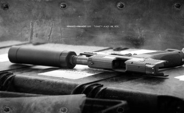 обоя оружие, пистолеты с глушителемглушители, пистолет, глушитель, ящик