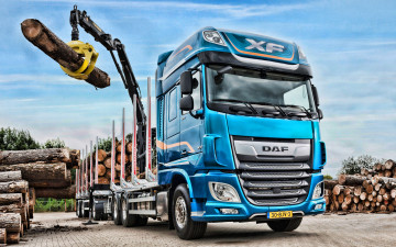 Картинка 2019+daf+xf+530 автомобили daf грузовики лесовоз trucks 2019 lkw hdr xf 530