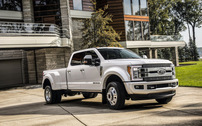 Обои картинки фото 2019 ford super duty f450, автомобили, ford, форд, пикап, большой, экстерьер, американские, новый, белый
