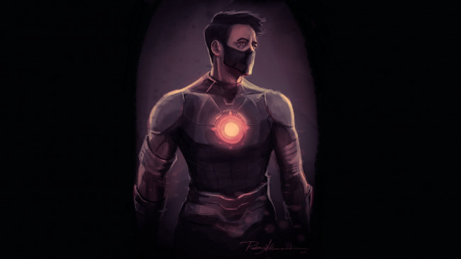 Обои картинки фото рисованное, кино, железный, человек, роберт, дауни, мл, тони, старк
