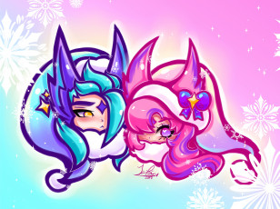 Картинка видео+игры league+of+legends star guardian rakan xayah