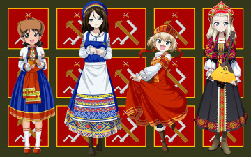 обоя аниме, girls und panzer, girls, und, panzer