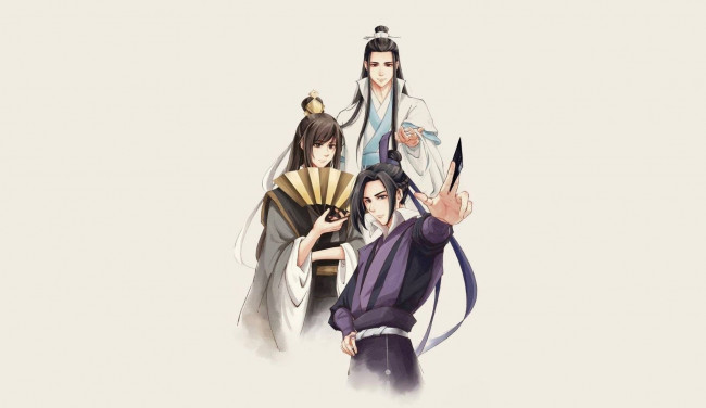 Обои картинки фото аниме, mo dao zu shi, the, untamed, неукротимый, повелитель, чэньцин, мосян, тунсю, mo, dao, zu, shi, магистр, дьявольского, культа