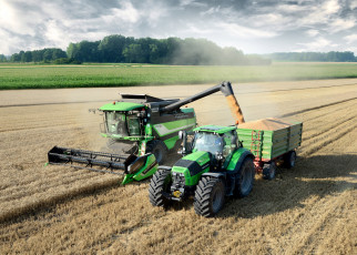 Картинка техника комбайны deutz-fahr