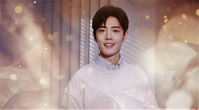 Обои картинки фото мужчины, xiao zhan, актер, лицо, рубашка, свитер