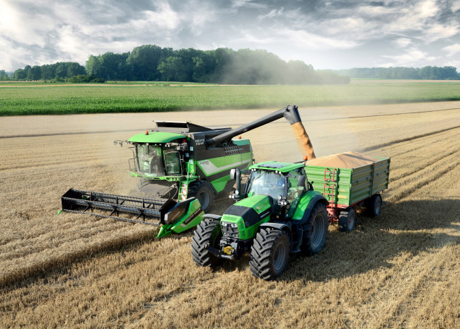 Обои картинки фото техника, комбайны, deutz-fahr