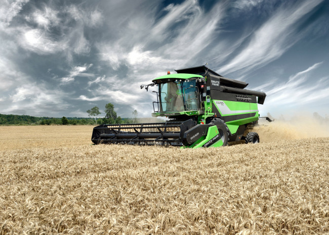 Обои картинки фото техника, комбайны, deutz-fahr