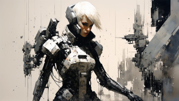 Картинка фэнтези роботы +киборги +механизмы нейросети графика нейроарт ai art нейронные сети рисунки нейро искусство нейрографика graphics neuroart neural networks drawings neuro neurography