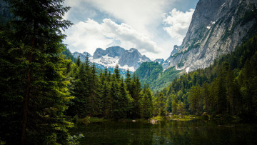 Картинка природа пейзажи водoeм пейзаж горы